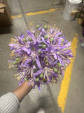 Tennis ball Pom Flower Artificial Filler Flower (Purple)