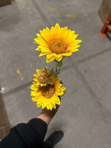 Single Spray Sunflower 🌻 bright Yellow WEDDING DECOR SUN FLOWER