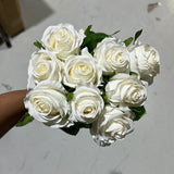 New Elsa 9 head White Rose bunch