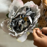 FAUx PEONIES PEONY BUNCH (Dusty blue mix)