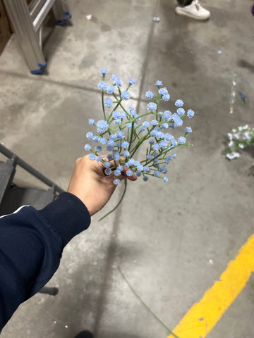 Blue Baby’s breath Gypsophilia PVC artificial flower