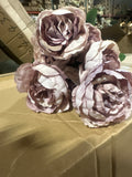 New 7 HEAD Mini Lilac PEONIES PEONY BUNCH