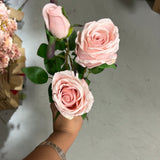 New Garden Rose Spray( Light Pink)