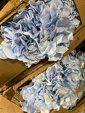 New Artificial Flower Ice Blue  Hydrangea Bunch 7 head silk