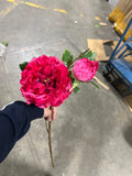 Large PEONIES PEONY Spray(Hot Pink)