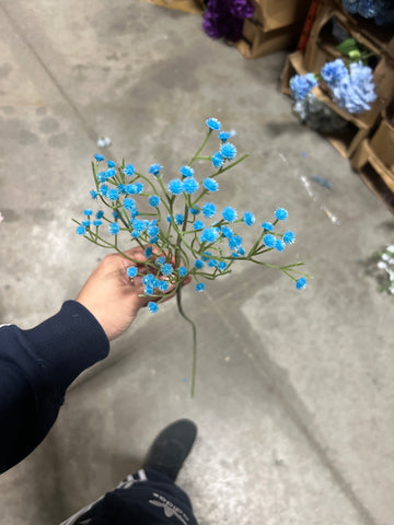 Turquoise blue Baby’s breath Gypsophilia PVC