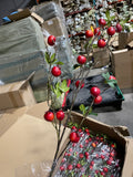 Small Pomegranate branch with leaf Artificial Fruit