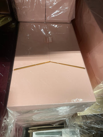 Pink cardboard box 16”H