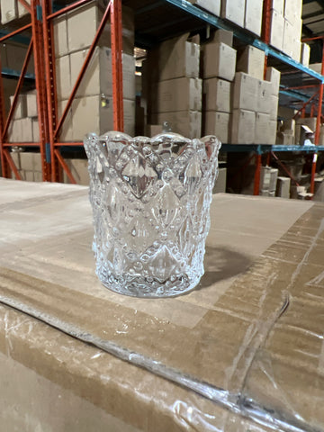 2.5” Clear Crystal Votive Candleholder