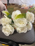 Garden Rose Bunch with filler( Cream)