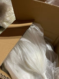 Giant white rose on stand set of 3 mesh tulle new arrival