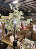 4.5 feet Cherry Blossom mini Tree in a pot Cream XDJ1328-45