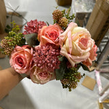 New Bulgaria Roses Artificial Flower (Mixed Pink)