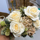 New Bulgaria Roses Artificial Flower (Champagne)