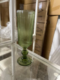 Green Color Thin Striped Champagne Flute(18.5cm*5.5cm)