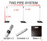 20’ Tall Pipe and Drape heavy duty Backdrop Stand