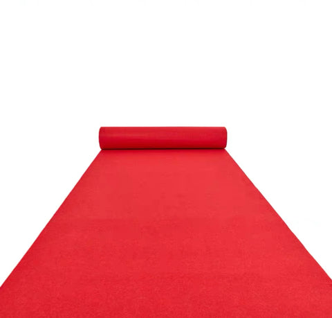 Red Disposable Carpet Fabric 2mx20m aisle runner