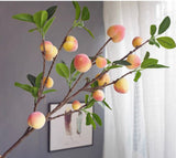 Peach branch with leaf Artificial Fruit