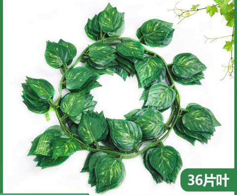 Green garland leaf with Artificial leaf wedding greenery Pothos