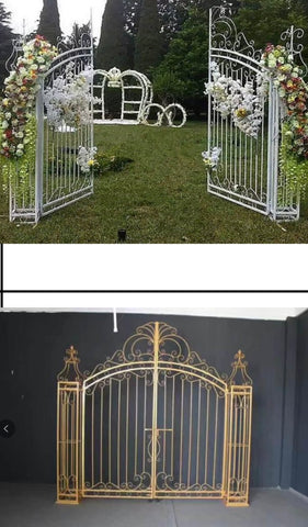 Gate Metal Backdrop Stand Door Gold or White