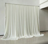 Cream color milk silk fabric backdrop Panel 20’x20’H