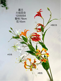 Red Big Gloriosa fire Lily Artificial flowers