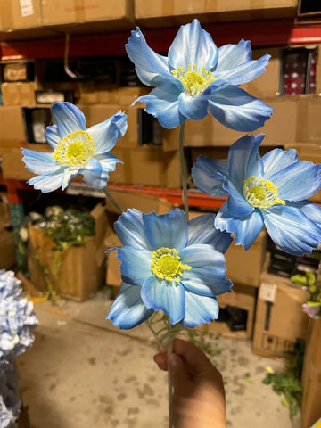 Cosmos Light Blue ARTIFICIAL FLOWER SUN FLOWER family