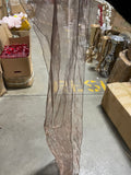 Organza chair sash 10"X108" (chocolate)