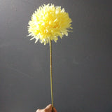 New Single yellow Pom Artificial Filler Flower