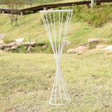 24" Reversible triangle stand VR0041-(White)-REV2 - Richview Glass Wedding Supplies