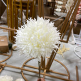 New Single Cream Pom Artificial Filler Flower