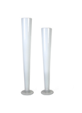 Wedding 24" White Pilsner/Cone/Trumpet Vase