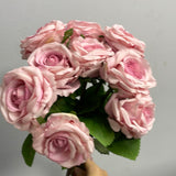 Bobi 9 head Barbie Pink center Rose bunch